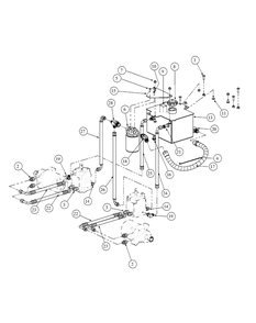 Hydro Pump Assembly Diagram and Parts List for M48-KW 53BB5DAV750-19-HP Cub Cadet Lawn Tractor